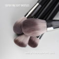 Custom Logo 14 Pcs Makeup Brush Set Black